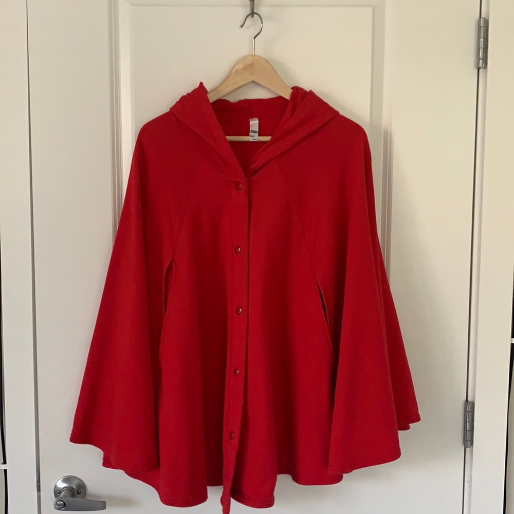 American Apparel fleece cape